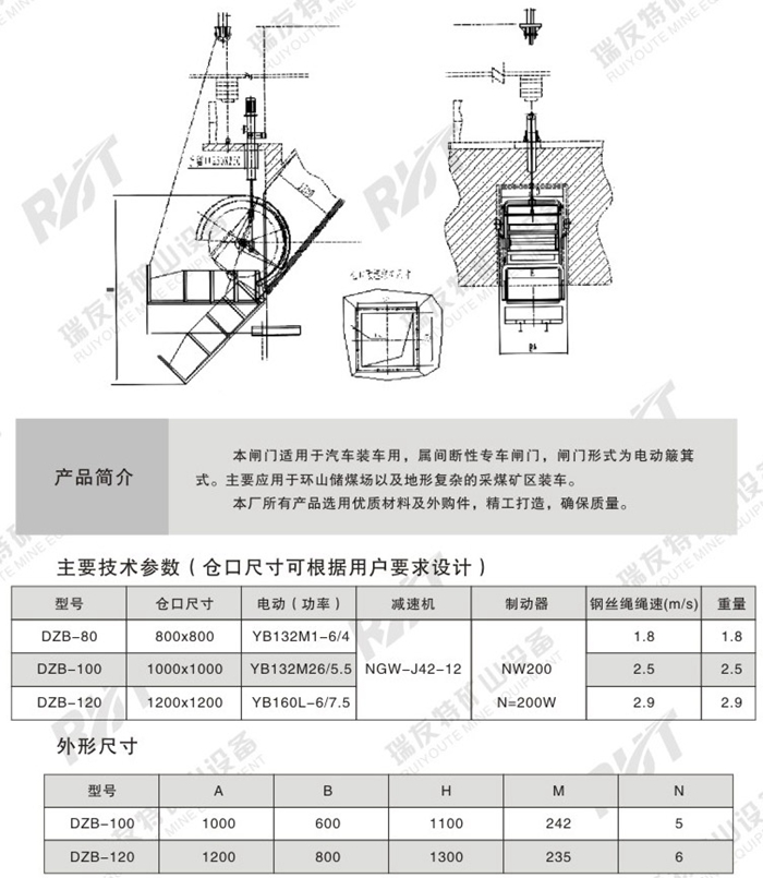 DZB型滑坡電動裝車簸箕